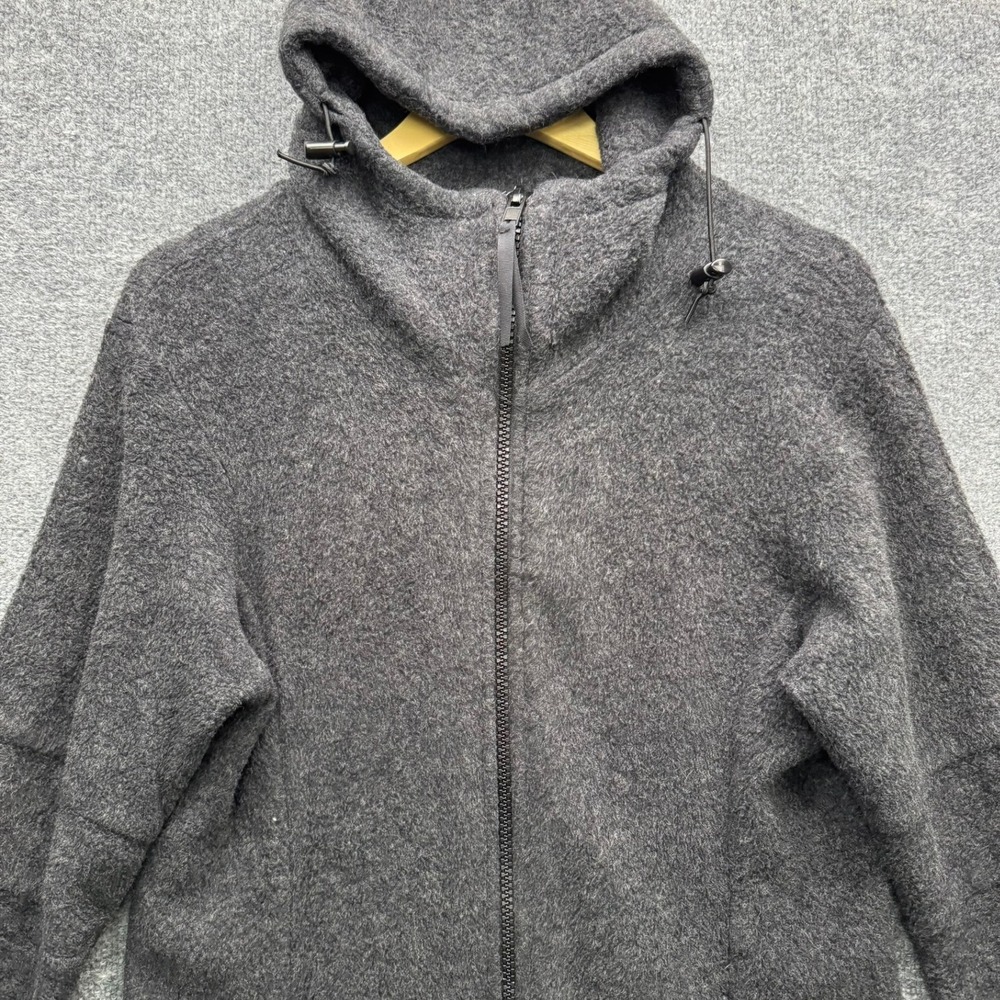 Co-op MFG Co Hooded Sweater Jacket Men's L Charcoal Heather Knit Full Zip Casual - Picture 10 of 12